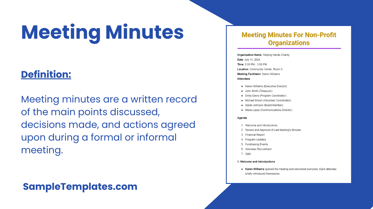 Meeting Minutes
