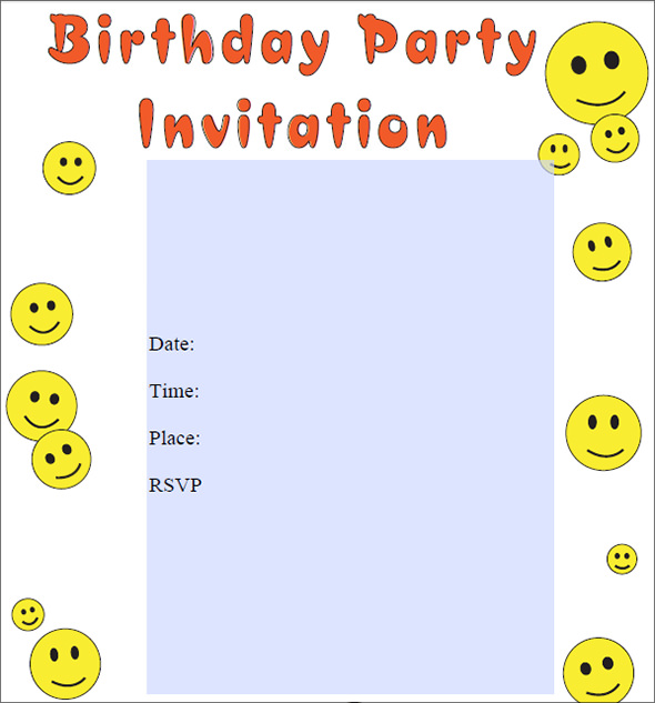 baby birthday invitation template