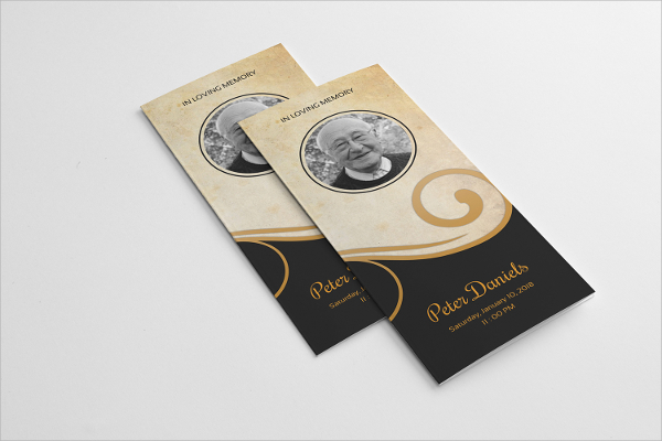 memory tri fold brochure template