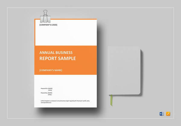 simple annual business report template