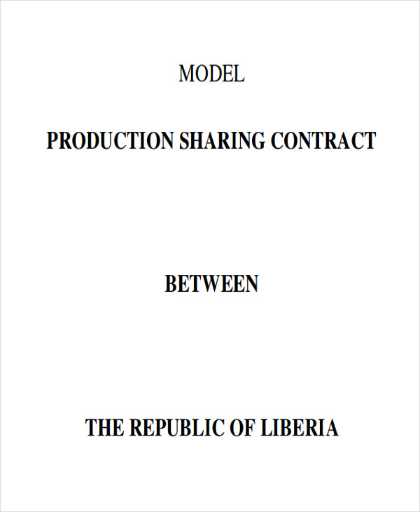 production sharing contract agreement