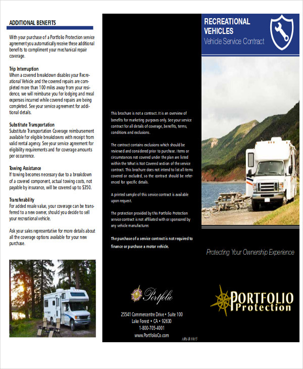 recreational vehicle service contract