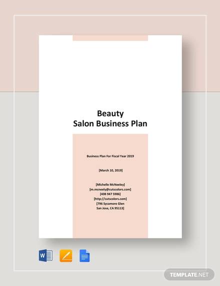 beauty salon business plan