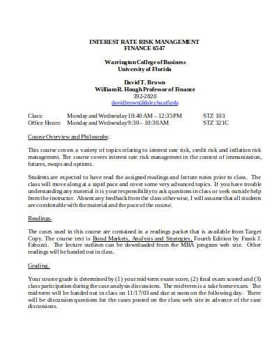 business interest rate risk management sample1