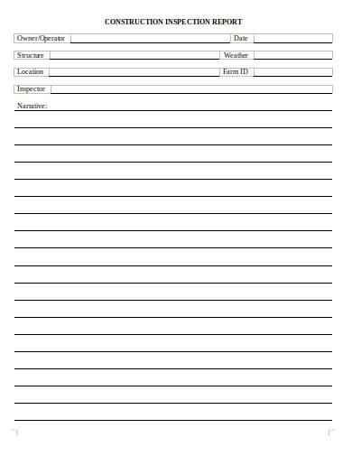 sample real estate construction inspection report