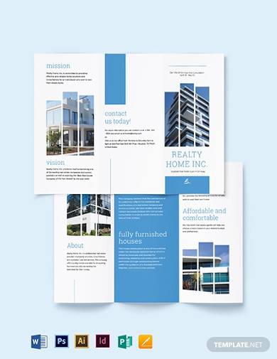 realtor tri fold brochure template