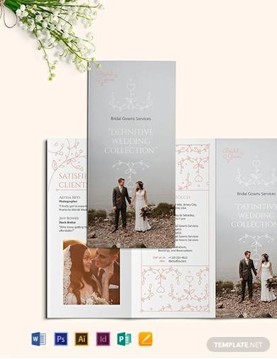 wedding planner tri fold brochure