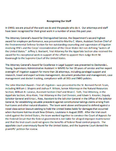 professional employee accomplishment report