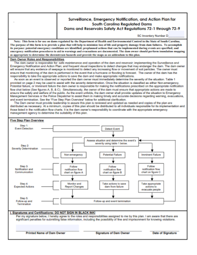 inventory emergency action plan