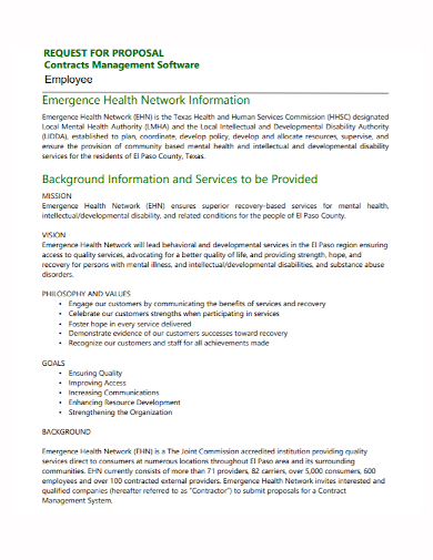 contract management employee proposal